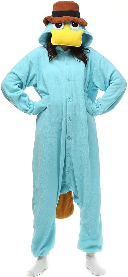 Unisex Adult Onesie Pyjamas Christmas Costume Skyblue