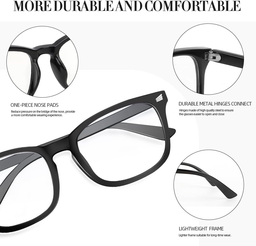 Blue Light Glasses for Woman Men,Blue Light Blocking Glasses,Clear Glasses